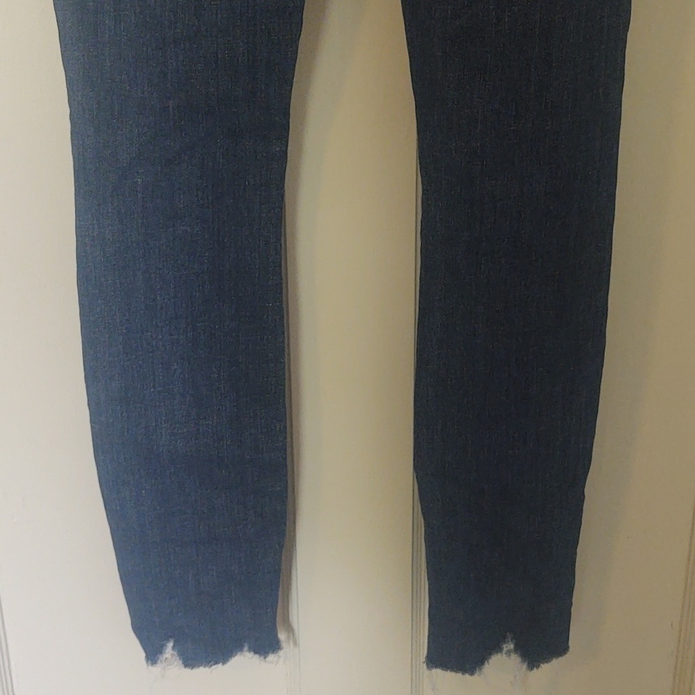 Mother The Stunner Chew Skinny Jean Wash Off Duty Sz 24 - Picture 7 of 12